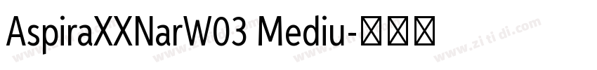 AspiraXXNarW03 Mediu字体转换